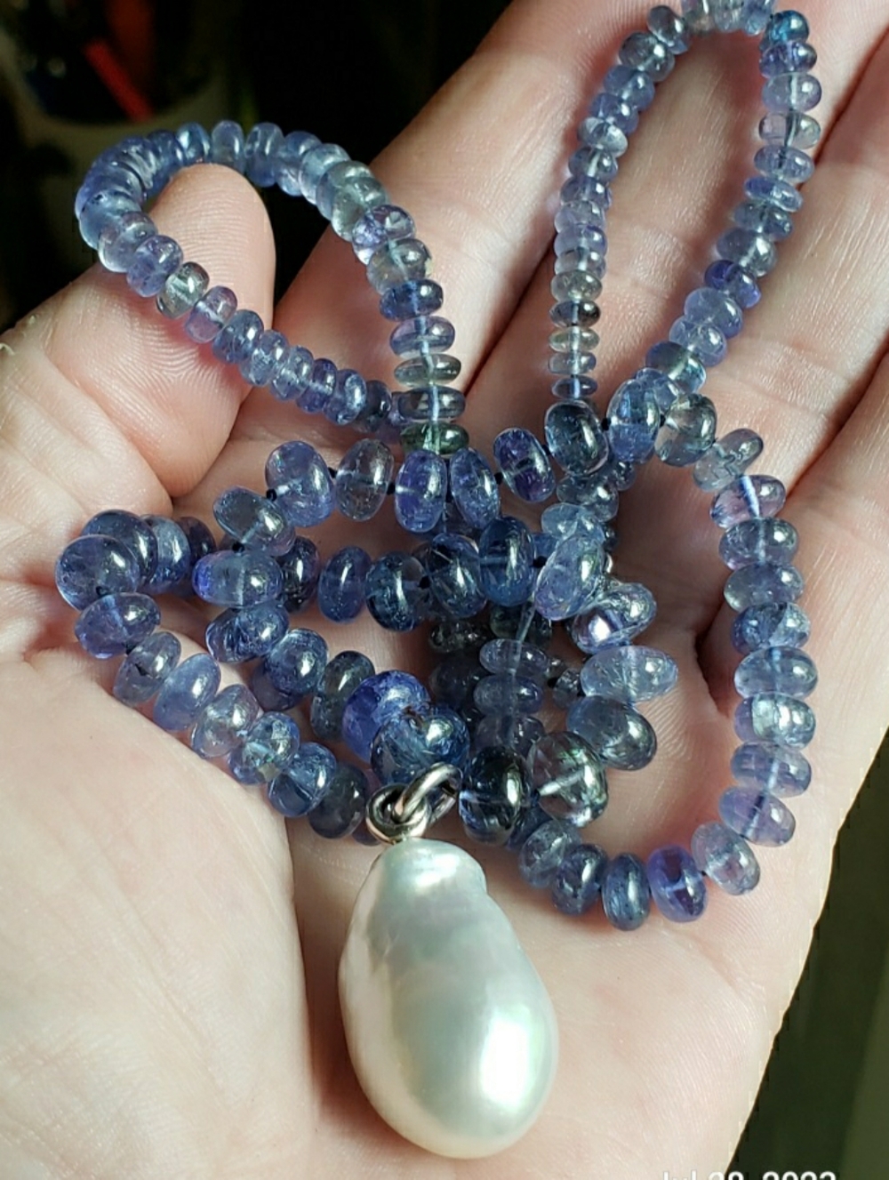 Paspaley South Sea Baroque Pearl And Tanzanite Necklace